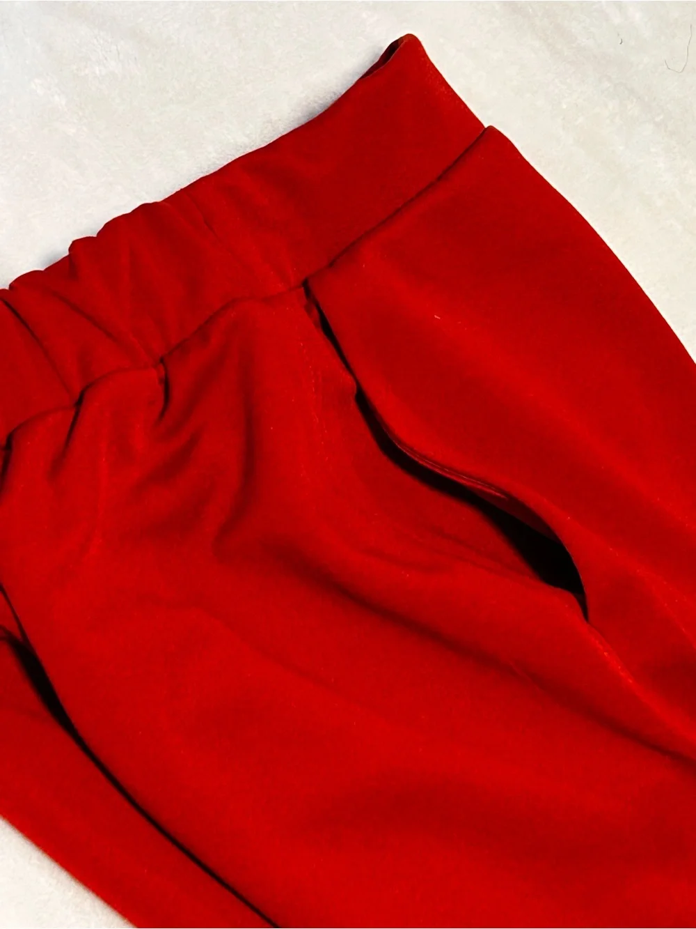 Zara Kids Bright Red Pull-On Leggings